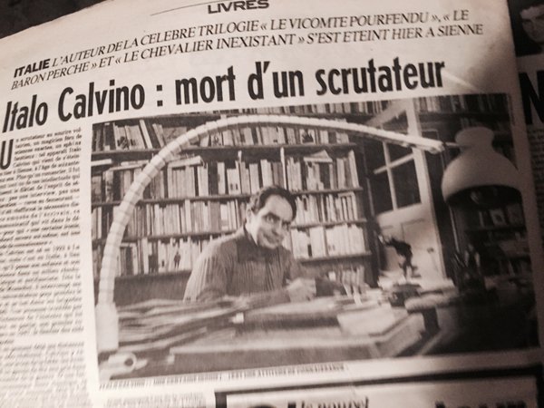 Italo Calvino venait de mourir #Madeleineproject https://t.co/4kA7RMxBTr